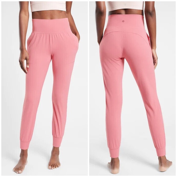 ATHLETA Salutation Jogger Pants Antique Rose #531288 Medium Petite - Picture 1 of 12